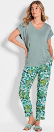 Shirt - graugrün - Gr. 50 von Goldner Fashion