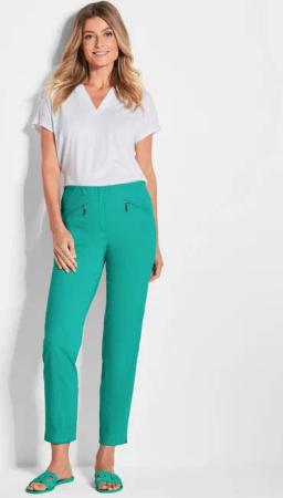7/8-Bengalinhose LOUISA - grün - Gr. 235 von Goldner Fashion