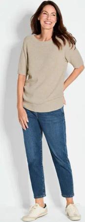 Pullover - beige - Gr. 48 von Goldner Fashion