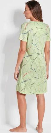 Nachthemd mit Halbarm - salbei / gemustert - Gr. 22/23 von Goldner Fashion
