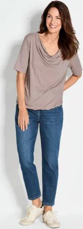 Shirt - taupe - Gr. 44 von Goldner Fashion