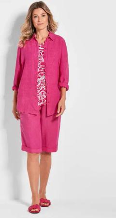Leinenbluse - pink - Gr. 25 von Goldner Fashion
