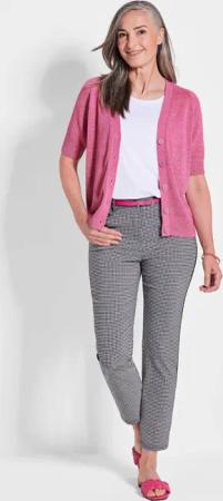 Strickjacke - pink - Gr. 24 von Goldner Fashion