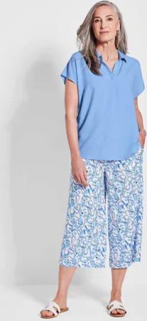 Schlupfbluse - hellblau - Gr. 19 von Goldner Fashion