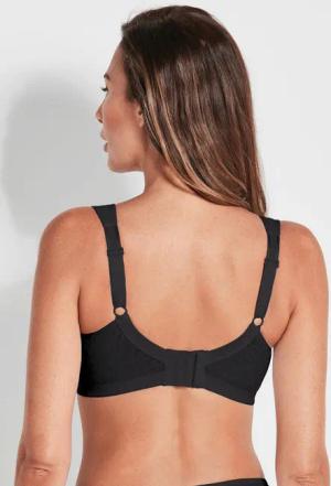 Atmungsaktiver Sport-BH - schwarz - Gr. 105 F von Goldner Fashion