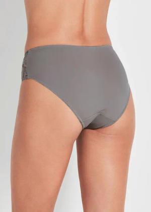 Formender Taillenslip mit Spitzeneinsatz - taupe - Gr. 42 von Goldner Fashion