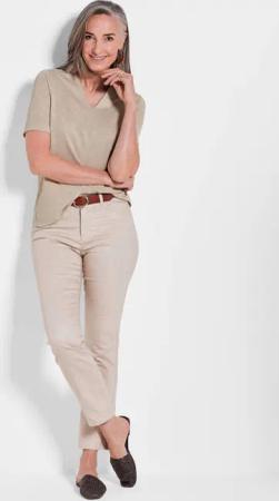 Shirt - beige - Gr. 52 von Goldner Fashion