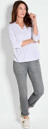 Shirt - weiß - Gr. 52 von Goldner Fashion