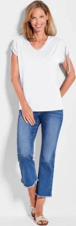 Shirt - weiß - Gr. 38 von Goldner Fashion