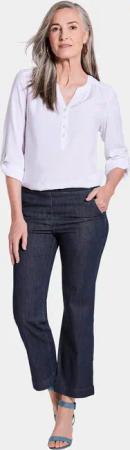 Schlupfjeans VERA mit weitem Bein - marine - Gr. 255 von Goldner Fashion