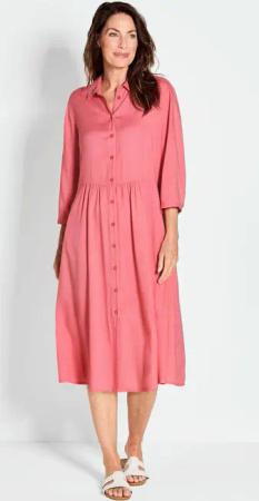 Kleid - koralle - Gr. 48 von Goldner Fashion