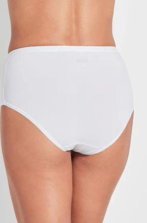 Baumwoll-Taillenslip im 3er-Pack mit Elasthan - weiß - Gr. L von Goldner Fashion