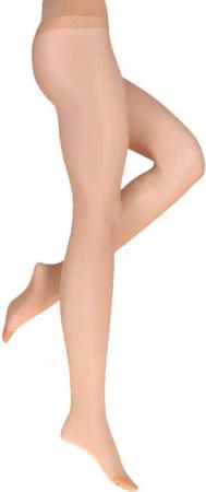 Feinstrumpfhose matt 20 DEN mit Softbund - beige - Gr. 40/42 von Goldner Fashion
