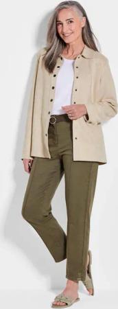 Hemdjacke - beige - Gr. 50 von Goldner Fashion