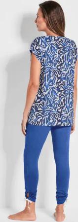 Strandanzug - royalblau / gemustert - Gr. 42 von Goldner Fashion