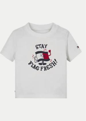 Tommy Hilfiger T-Shirt Graphic KN0KN01964 Weiß Regular Fit