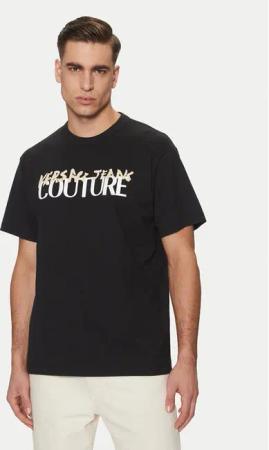 Versace Jeans Couture T-Shirt 78GAHE06 Schwarz Regular Fit
