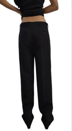 Rick Owens - Pantalon large laine noir Dietrich Rick Owens Femm - Größe IT 44 - schwarz