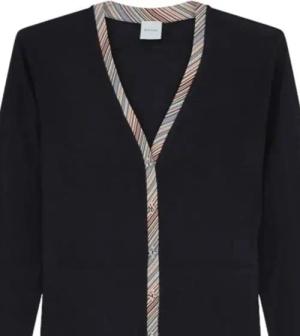 Paul Smith - Cardigan Navy ganse et boutons Bayadere W1R 479N N - Größe L - bunt