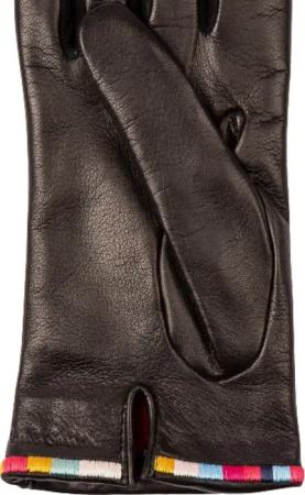 Paul Smith Handschuhe - Gants cuir Noir bord brode baya W1A 430GL J459 79 - Gr. M - in Schwarz - für Damen