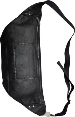 Rick Owens Rucksäcke - Sac banane big Bumbag noir cuir blister Rick Owens - Gr. unisize - in Schwarz - für Damen