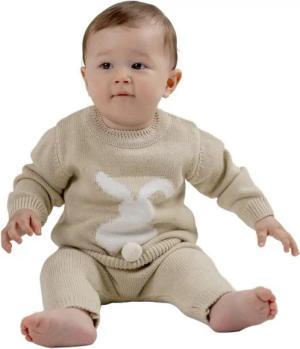 Minora Strickkleid Minora Baby Kleidung Hose und Pullover- Gestricktes