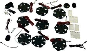 set one by Musterring LED Einbauleuchte "York", Set 9-teilig, Warmlicht oder Kaltlicht, für Type 203 York Office