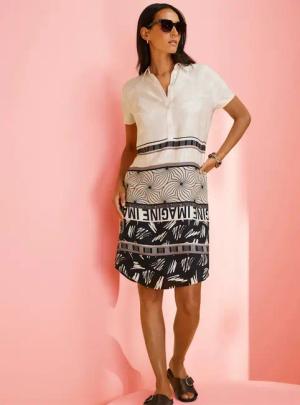 heine Druckkleid "Druck-Kleid"