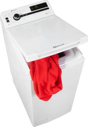 BAUKNECHT Waschmaschine Toplader "WMT ZEN 612 B SD", 6 kg, Kurz 30 min., Vollwasserschutz, SoftOpening, Startzeitvorwahl