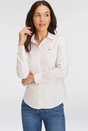 Gant Langarmbluse "New Slim Stretch Oxford Blouse", für bequemen Sitz u. Bewegungsfreiheit, New Slim Stretch, bügelfrei