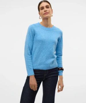 Vero Moda Rundhalspullover "VMDOFFY LS O-NECK BLOUSE GA NOOS"