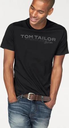 TOM TAILOR Rundhalsshirt, mit Logoprint