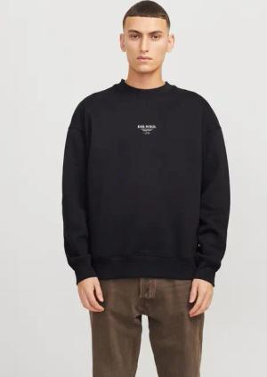 Jack & Jones Sweatshirt "JJEURBAN EDGE STUDIO SWEAT CREW NOOS", mit Front und Back Print