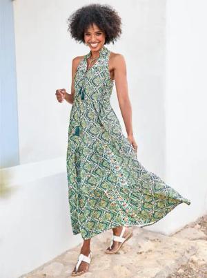 heine Maxikleid "Druck-Kleid"