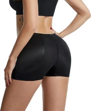 RWEUOQ Shaping-Body Körperformende Bauchkontrollhose für Damen, Miederhose Damen Bauchweg (Shaping-Body für Damen, Anti-Rutsch-Elastische Bund, 1-tlg., Bauchkontrollhose mit Schwammpolstern) Fake Po Effekt und Po Verbesserung, Nahtlose Miederhose Damen