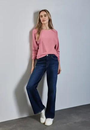 Street One Frauen Dolman Pullover in Rosa, Gr: 46