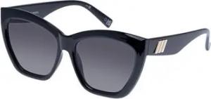 LE SPECS Sonnenbrille Damen - Vamos Sonnenbrille in Schwarz CAT-EYE mit UV-Schutz