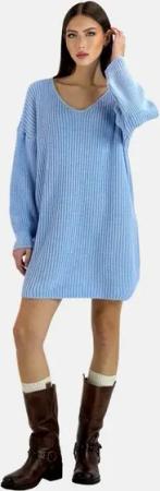 Elara Strickpullover Elara Damen Strickpullover Runderkragen (1-tlg)