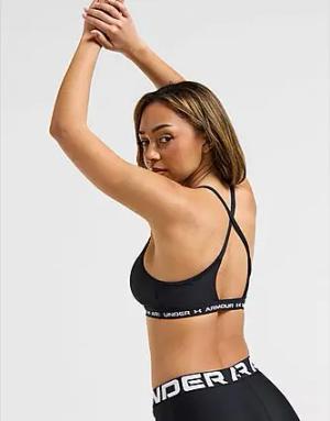 Under Armour Sport Bras UA Crossback Low Bra - Damen, Schwarz