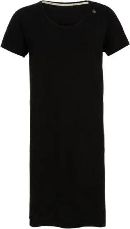 Knit Factory Strickkleid Lily Kleid Schwarz L (1-tlg) Abendkleid Sommerkleid Strickkleid Modisches Kleid