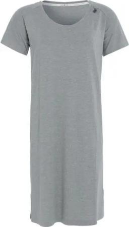 Knit Factory Strickkleid Lily Kleid Grau XL (1-tlg) Abendkleid Sommerkleid Strickkleid Modisches Kleid