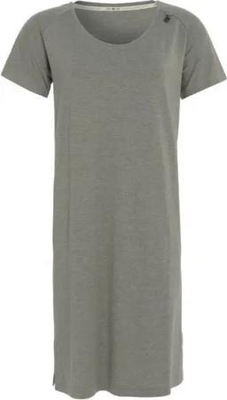 Knit Factory Strickkleid Lily Kleid Urban Green XL (1-tlg) Abendkleid Sommerkleid Strickkleid Modisches Kleid