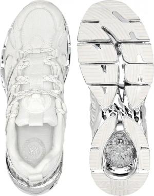 Plein Sport Low-Top Sneaker - Runner Sneaker - Gr. 48 - in Weiß - für Damen