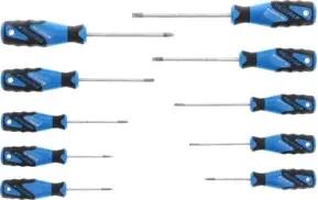 Gedore Schraubendreher-Set 10-teilig, Schraubenzieher-Satz für Innen-TX Schrauben, 3-Komponenten-Griff, Werkzeug, 2163 TX-010