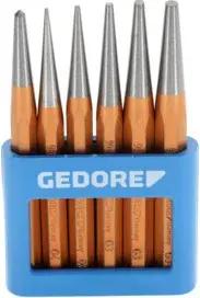 Gedore Durchtreiber-Satz, 6-teilig, Splinttreiber-Set im PVC-Halter, gehärtet, angelassen, Stahl, Werkzeug, 8753680