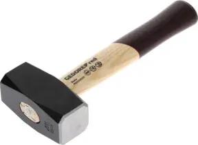 Gedore red Fäustel mit Holzgriff, 1250 g Kopfgewicht, Hammer mit Eschenstiel, Werkzeug, geschmiedet, Ringkeil, R92200050