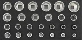 Gedore R22150009 Steckschlüssel-Satz 1/2" 2/6 CT-Modul 26-teilig