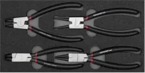 Gedore R22150017 Sicherungsringzangensatz 2/6 CT-Modul 4-teilig