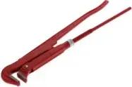 Gedore red 90° abgewinkelte Rohrzange, Spannweite 103 mm/3 Zoll, schwedisch, massiv, Zahnung versetzt, R27100030