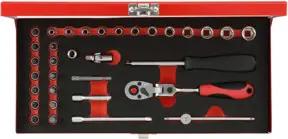 Gedore R49044033 Steckschlüssel-Satz 1/4" 4-13mm 33-teilig